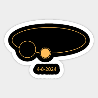 Eclipse 2024 Totality 04.08.24 Sticker